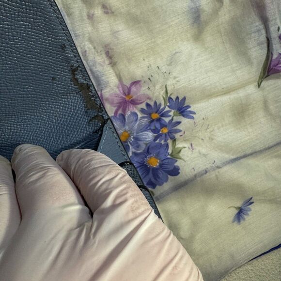 Coach Slim Envelope Wallet – Restored Blue Leather, Sealed, EUC - Picture 3 of 11